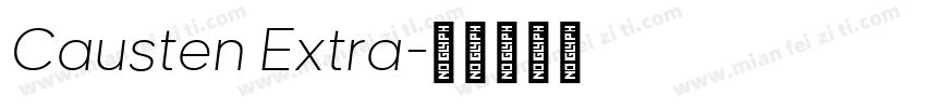 Causten Extra字体转换